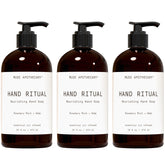 Muse Apothecary Savon Mains Rituel: bouteille prête à l'usage quotidien.