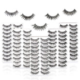 MUSELASH ensemble 50 paires, 5 styles variés pour look naturel ou glamour.