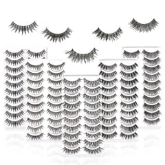 MUSELASH ensemble 50 paires, 5 styles variés pour look naturel ou glamour.
