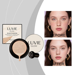 Musellot Luvie Glow Fond de Teint Coussin – éponge intégrée pour application uniforme.