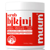 Muun Gommage Zone Bikini – emballage élégant pour démarrer la routine soin intime.