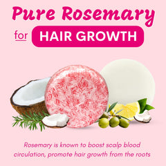 Muun Rosemary Shampoing Solide Set – texture riche pour un lavage en douceur.