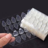 Mwellewm onglets adhésifs double-face pour ongles à poser offrent une adhérence durable.