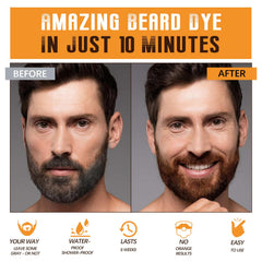 Mxvbaty teinture-barbe moustache application précise et homogène