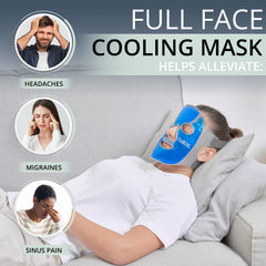 MyHalos Masque Visage Application Chaud Froid pour migraine et sinus.