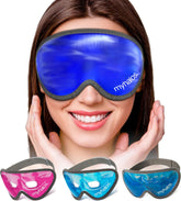 MyHalos masque bleu – masque oculaire gel réfrigérant pour repos et fraîcheur