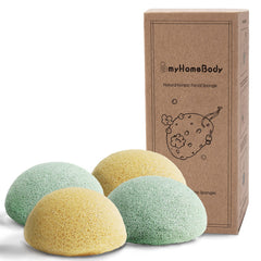 myHomeBody Konjac éponge visage curcuma — nettoyage doux et revitalisant pour le teint