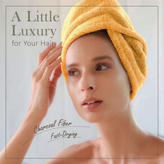myHomeBody turban-sechage-rapide-charbon après la douche.