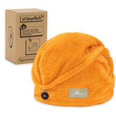 myHomeBody turban-cheveux charbon coco mangue, sèche rapidement et en douceur.