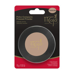 Myrurgia Traslucido Maja, poudre compacte avec miroir, pratique pour retouches en déplacement.