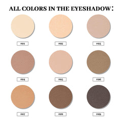 Palette MYSTER ROSEY, ombres mates taupe pour transitions douces