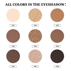 Tonales taupe matte de MYSTER ROSEY pour looks naturels