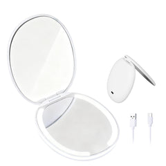 Mytend miroir compact 1x et 5x pour retouches précises en déplacement.