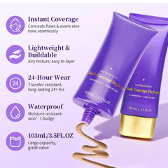 MyTend concealer texture swirl shows blendable coverage for a natural look