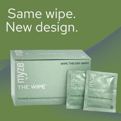 Emballage The Wipe Myze adapté à une routine sans conservateurs