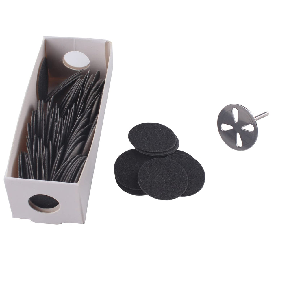 MZCMSL disques abrasifs en papier, diamètre 25 mm, pour pédicure précise.