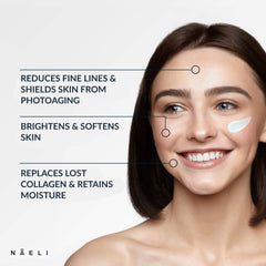 NAELI Crème Peptides Collagène atténue les ridules et soutient l'élasticité