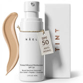 NAELI protection solaire minérale visage SPF 50 pour un teint protégé naturellement.