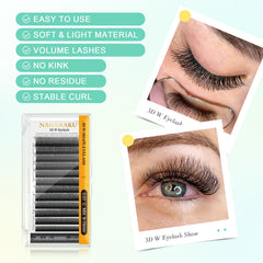 NAGARAKU Base cils fine et volumineuse pour un look élégant.