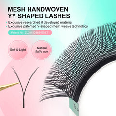 NAGARAKU YY LASH: forme Y pour un déploiement naturel et facile.