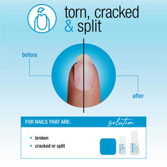 Nail Tek Nail Repair filler powder helps fill gaps for stronger, even nail surfaces