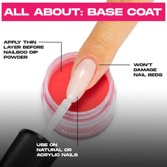 Nailboo couche finition trempage fini durable et net.