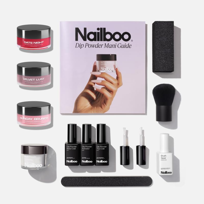 Nailboo Poudre Dip Velvet Lust, couleur vive sans UV pour ongles éclatants