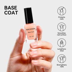 Nailshion base nutrition vitamine E calcium nourrit les ongles.