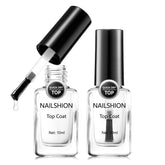 Nailshion couche de finition séchage rapide avec 2 pièces pour manucure rapide