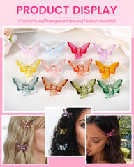 NAISIER pince-cheveux papillon translucide 1,8 pouce, idéal pour coiffage rapide