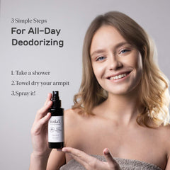 Nakd Thai Crystal Déodorant Spray – emballage duo illustrant l’offre regular et travel.