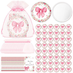 Namalu miroir compact coquette avec noeud rose en gros plan, parfait pour retouches en déplacement.
