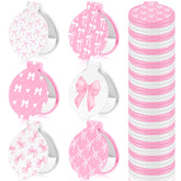 Namalu Miroir Coquette Noeud Rose Poche: parfait pour retouches rapides en déplacement.