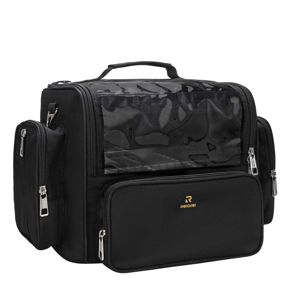 NAONAYA pochette pinceaux transparente avec couvercle, protection anti-poussière et accès rapide.