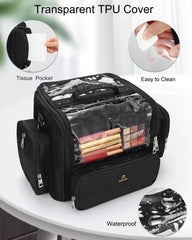 NAONAYA protection anti-poussière en TPU transparent, pinceaux visibles et protégés.