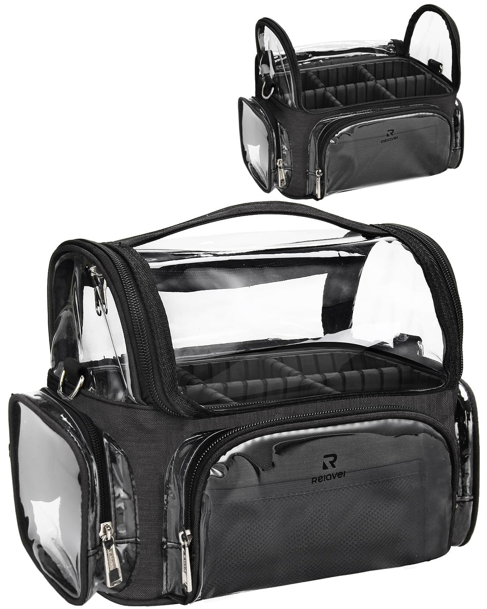NAONAYA trousse pinceaux transparente avec accès rapide et visuel clair