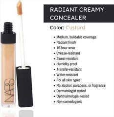 NARS Correcteur Custard, texture crémeuse légère qui fond sur la peau.