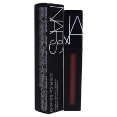 NARS Powermatte Lip Pigment Slow Ride : échantillon sur peau montrant couleur riche et uniforme.