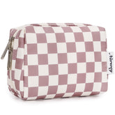 Pochette Narwey mini carree rose dusty, ideale pour voyager.