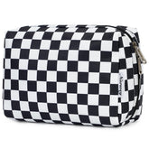 Pochette Narwey noir à carreaux vue avant, élégante et pratique pour le voyage