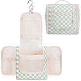 Narwey sac de toilette suspendu avec crochet metal, accessibilité rapide lors de déplacements.