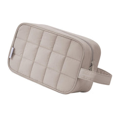 Narwey sac-maquillage matelassé, grande capacité pour voyager.
