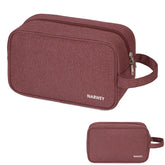 Sac Narwey de toilette rouge jujube, grand compartiment pratique pour les soins