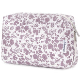 Trousse Narwey fleurie rose pâle pour un maquillage en déplacement