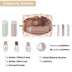 Narwey trousse maquillage poches interieures, organisation pratique.