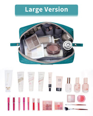 Narwey trousse bleu-vert ouverture détaillée pour organiser rapidement vos produits