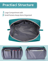 Narwey trousse bleu-vert tissu imperméable protège vos affaires en voyage