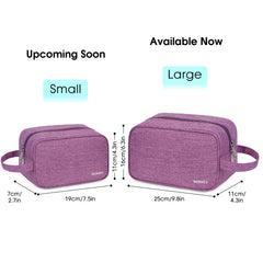 Narwey trousse toilette voyage violet foncé, tissu résistant à l'eau et nettoyage facile