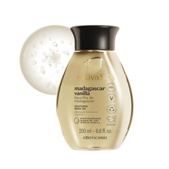 NATIVA SPA huile corps vanille Madagascar, hydratation douce et nourrissante.