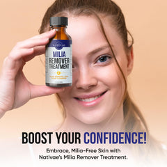 Nativae Milia Remover around the nose area supports smoother skin texture.